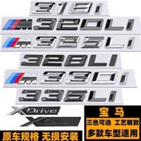 Thích hợp cho BMW 318i 320LI M325LI 330LI 335LI 328LI Logo ô tô màu đen XDrive Logo đuôi sau