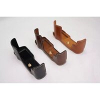 Thích hợp cho Canon EOS M3 M6 M6II Túi đựng máy ảnh Vỏ da Đế nửa bộ Vỏ bảo vệ đế vít