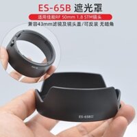 Thích Hợp Cho Canon ES-65B Hood RF50mm 1.8 STM Ống Kính R6 R50 R7 R10 Phụ Kiện Máy Ảnh
