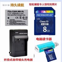 Thích hợp cho Canon IXUS 90 960 970 980 990 IS Pin máy ảnh + Bộ sạc + Thẻ nhớ 8G