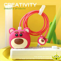 Thích hợp cho cáp sạc iPhone 20W và bộ sạc silicon hoạt hình dễ thương 11 12 13 14 Pro Max