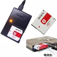 Thích hợp cho CCD Sony DSC-W120 W130 W170 W300 W110 Pin + Bộ sạc máy ảnh kỹ thuật số