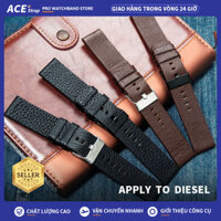 Thích hợp cho dây đeo đồng hồ da bò DIESEL 22mm 24mm 26mm 28mm 30mm