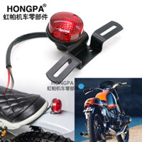Thích hợp cho đèn phanh xe máy Prince GN125 CG125, bóng đèn hậu retro, sửa đổi linh kiện phổ thông ZTXF