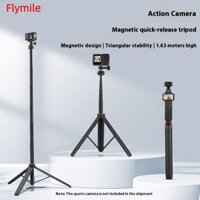 Thích hợp cho DJI OSMO POCKET 3 / ACTION 5 PRO / Insta360 X4 / GOPRO 13 Thanh nối dài chân máy từ tính Giá đỡ phát hành nhanh Phụ kiện gậy Selfie