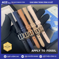 Thích hợp cho đồng hồ FOSSIL dây da nữ 10mm phù hợp với Es4410 Es4411 Es4412 Es3797 Es3799