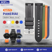 Thích hợp cho đồng hồ PANERAI dây đeo cao su chống nước kiểu chữ cái 22mm 24mm 26mm phù hợp với Pam111 Pam441
