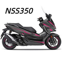 Thích hợp cho HONDA FORZA Nss350 Xe Máy Toàn Bộ Vòng Hoa In Hình Chống Thấm Nước Trang Trí Miếng Dán