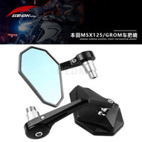 Thích hợp cho Honda Monkey MSX125 GROM Sửa Đổi Tay Lái Gương Tay Cầm Gương Retro Gương Chiếu Hậu Phụ Kiện