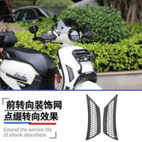 Thích hợp cho Honda NS125LA New Continent, đèn báo rẽ trước và sau đã được sửa đổi, vỏ đèn trang trí retro đen.