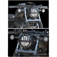 Thích hợp cho Honda Rebel CM300/CM500, vỏ đầu lợn sửa đổi, kính chắn gió trước, vỏ đèn pha retro, vỏ đèn xi nhan