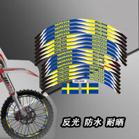 Thích hợp cho Husqvarna Husqvarna Nhãn dán bánh xe máy địa hình TE250i / 310i / FC450 Decal