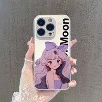 Thích hợp cho IP15 PRO MAX IP11 PRO IP7 IPXS MAX IP13 IP14PLUS cô gái phong cách anime dễ thương, ốp điện thoại trong suốt, ốp điện thoại thủy tinh