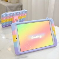 Thích hợp cho ipad7 / 10.2 silicone pro11 apple mini5 / 6 samsung 10.9 rainbow bubble tablet protection case gkx3