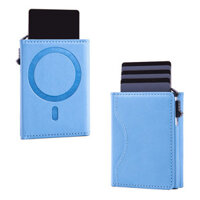 Thích hợp cho iPhone 16 Pro Max Hộp đựng thẻ từ tính RFID Hộp đựng thẻ chống trộm bằng hợp kim nhôm Kẹp thẻ bật lên tự động