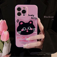 Thích hợp cho iphone Pink Fun Cat 13 Thích hợp cho iphone14pro max Vỏ điện thoại Apple 16 Sweet Cool x Film Vận chuyển thế hệ thứ 15