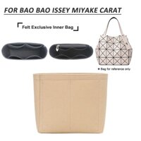 Thích hợp cho Issey Miyake CARAT Hộp vuông nhỏ Túi lót nỉ Túi chèn Túi xách 3 ngăn Mini Loại nẹp Bảo quản Túi đựng mỹ phẩm