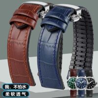 Thích hợp cho IWC Pilot Mark 18th Flying Bồ Đào Nha Series Dây đeo đồng hồ cao su da bò C41
