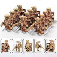 Thích hợp cho khối xây dựng Lego quân đội đặc biệt lính vũ trang lính đặc nhiệm búp bê nhỏ lắp ráp đồ chơi cho bé trai