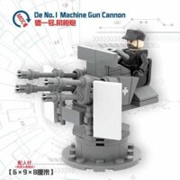 Thích hợp cho Lego quân nhân, vũ khí hạng nặng, súng máy bốn nòng, súng phòng không, bazooka, khối xây dựng, đồ chơi cho bé trai
