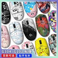 Thích Hợp Cho Logitech G304 Miếng Dán Chuột G102 Phim Đau Miếng Dán Chân Miếng Dán Chống Trơn Trượt Mồ Hôi Miếng Dán Phụ Kiện Độc Đáo Anime Chống Trầy Xước
