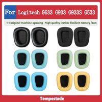 Thích Hợp Cho Logitech G633 G933 G933S G533 Vỏ Tai Nghe Bịt Tai Vỏ Bảo Vệ Tai Nghe Da Bịt Tai Tai Tai Nghe Đệm Đầu Đệm Tia Ngang Phụ Kiện Thay Thế