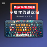 Thích hợp cho Logitech K380 Miếng Dán Bàn Phím Bluetooth Không Dây Miếng Dán Nút Dán Hoạt Hình Anime Sáng Tạo Phim Đổi Màu