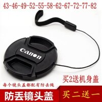 Thích hợp cho máy ảnh DSLR Canon 750D 60D 90D 6D 850D 200D 5D 4, nắp ống kính 49-82mm 18-135