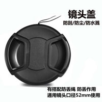 Thích hợp cho máy ảnh không gương Fujifilm XT3 XS10, nắp ống kính 52mm có dây đeo XF35 f1.4/XF18mm/XC15-45