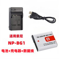 Thích hợp cho máy ảnh kỹ thuật số Sony DSC-WX10 H70 HX7 HX9 Pin + Bộ sạc + Cáp dữ liệu