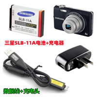 Thích hợp cho máy ảnh thẻ kỹ thuật số Samsung EX1 WB5000 WB2000 Pin SLB-11A + Bộ sạc + Cáp dữ liệu