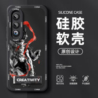 Thích Hợp Cho Meizu 21note Giá Đỡ Ốp Lưng Điện Thoại Hoạt Hình 21pro Siêu Nóng 20 Mực Nezha 20pro Silicon Mềm Vỏ Nam Chống Sốc Vỏ Bảo Vệ Mới