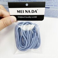 Thích hợp cho NIKE MAX97 dây giày màu xanh hình tròn 3.5mm Dày Nam nữ retro màu xanh khói cao cấp tự làm sành điệu