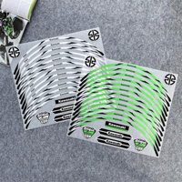 Thích Hợp Cho ninja400 Xe Máy Bánh Xe Miếng Dán Kawasaki Xe Máy Thép Vòng Phản Quang Trang Trí Kéo Hoa Sửa Đổi Decal