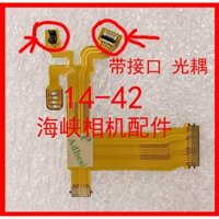 Thích hợp cho ống kính điện Olympus 14-42 EZ F3.5-5.6 Ống kính bánh quy Cáp khẩu độ cáp phẳng có giao diện