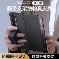 Thích hợp cho Ốp điện thoại Samsung zfold6 Da thật gấp5 Bảo vệ lật w25 Heart Series World galaxyZfold3 Vỏ da cao cấp w22 Ultra-Thin 4 Bao gồm tất cả 3 Vỏ giá đỡ w23 chống sốc