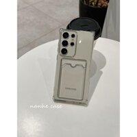 Thích hợp cho Ốp điện thoại Samsung s25ultra Cao cấp Sense a55a54a52 Vỏ bảo vệ s23u Ah Ten Hộp đựng thẻ trong suốt note10s20 Phong cách mới là s22plus s24 Plus s21fe + galaxy