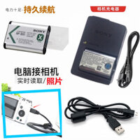 Thích hợp cho pin máy ảnh kỹ thuật số Sony DSC-HX50 HX60 HX90 HX99 + Bộ sạc + Cáp dữ liệu