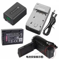 Thích hợp cho pin máy ảnh Sony DCR-SX83E SR85E SR87E SR100E SX63E + Bộ sạc