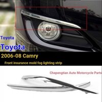 Thích hợp cho Toyota Toyota 2006-08 Thế hệ thứ 6 CAMRY CAMRY Đèn sương mù Trim Trang trí Mạ điện Dải sáng thế hệ thứ 6 CAMRY Cản trước Đèn sương mù Viền Đèn sương mù Lông mày