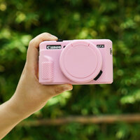 Thích hợp cho túi đựng máy ảnh Canon g7x2 / G7X3 Vỏ silicon g7x2 Vỏ bảo vệ nắp ống kính Canon Túi đựng máy ảnh Vỏ mềm
