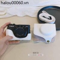 Thích hợp cho túi đựng máy ảnh Canon G7X3 G7X MarkIII Bao da G7X2 Túi đựng máy ảnh Vỏ bảo vệ Túi đeo vai