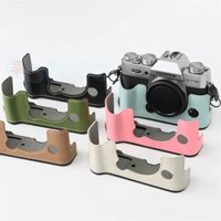 Thích hợp cho túi đựng máy ảnh Fuji X-T5 Vỏ da Xs10 Vỏ bảo vệ máy ảnh Xt30 Ii Base XT10 Nửa vỏ