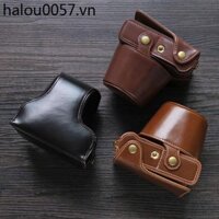 Thích hợp cho Túi đựng máy ảnh Fuji X-A7 Túi đeo vai xa7 Bao da xa5 Vỏ bảo vệ Retro Nửa Vỏ da thật