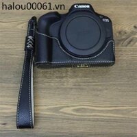 Thích hợp cho túi đựng máy ảnh Canon R50 Vỏ da R100 Vỏ bảo vệ máy ảnh Đế nửa Ốp lưng EOSR50