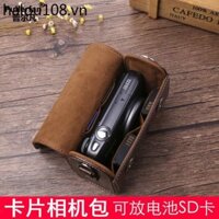 Thích hợp cho Túi đựng máy ảnh Sony ZV1M2 II Vỏ da ZV1F RX100m6 Thẻ đen 7a5 Panasonic LX10 / ZS80 Canon G7X3 / G5X2 Ricoh GR3X / 2 Túi đựng máy ảnh Fuji XF10 Vỏ bảo vệ