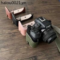 Thích hợp cho túi đựng máy ảnh Canon R10 Vỏ da R10 Vỏ bảo vệ máy ảnh Đế nửa bộ vít vỏ họa tiết trâu