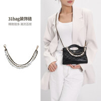 Thích hợp cho Túi xách Chanel 31bag Ngọc trai Dây chuyền trang trí Túi kim cương Chuyển đổi phù hợp Phụ kiện phần cứng