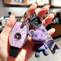 Thích hợp cho vỏ chìa khóa xe Mercedes C200 2018, vỏ C-Class C180L, vỏ A-Class A180, vỏ GLC260L, khóa cao cấp cho nam và nữ