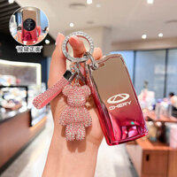 Thích hợp cho vỏ chìa khóa xe CHERY EXEED 5x Tiggo 7 Shell 3x Xingtu TX Baolan Moon/Lingyun Chasing Wind Buckle đơn giản cho nam và nữ